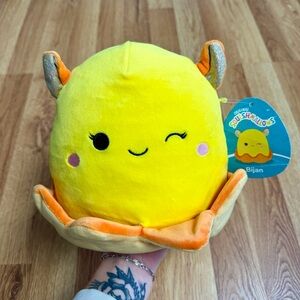 Squishmallows Bijan Yellow Dumbo Octopus 7”